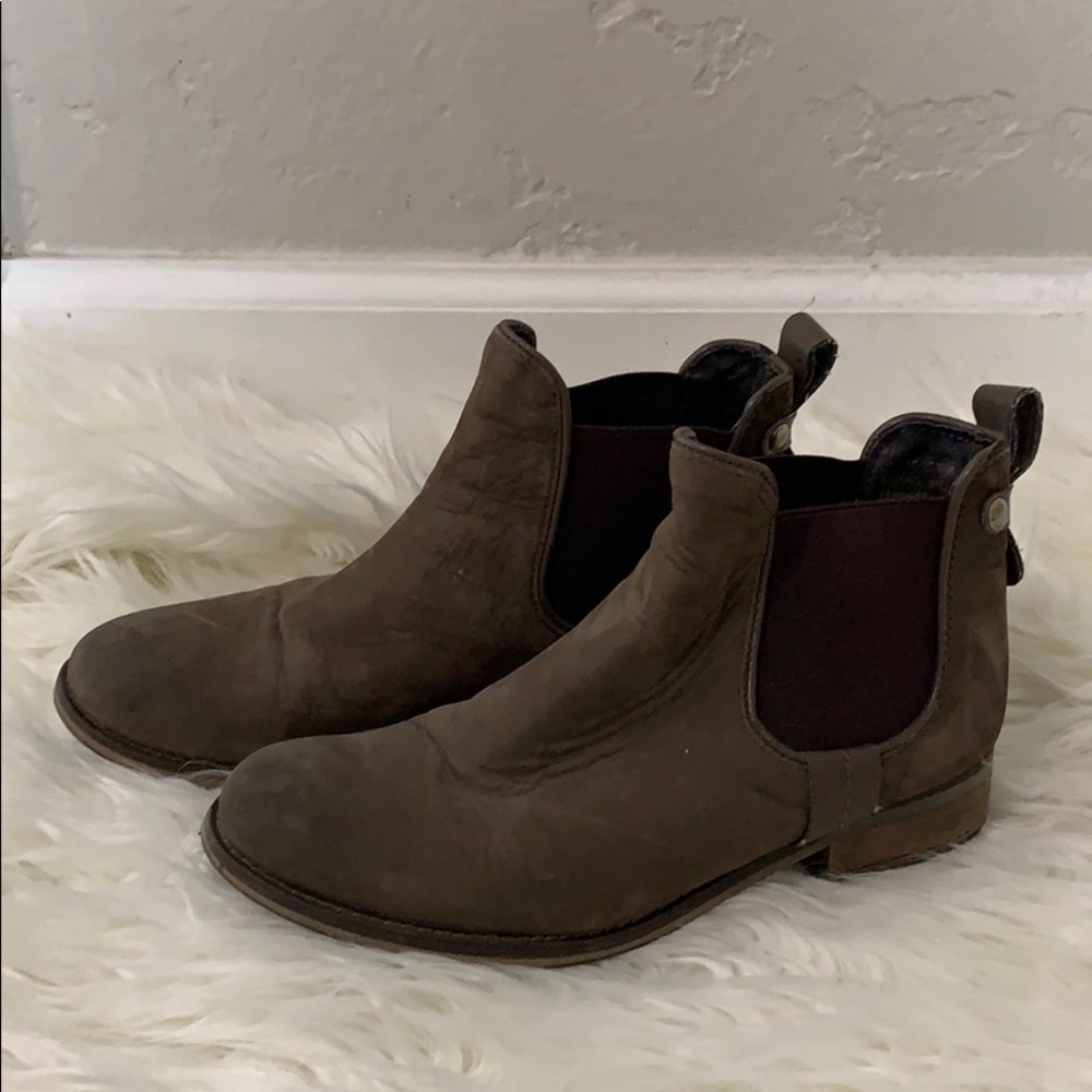 Brown Steve Madden Chelsea boots